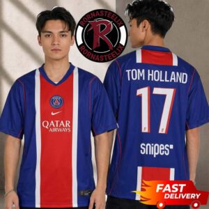 Paris Saint Germain x Tom Holland Movie Spider Man Brand New Day 2026 Limited Merchandise Football Jersey