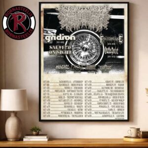 PeelingFlesh Album Release Tour 2026 Schedule Tour Dates Poster Decor Canvas