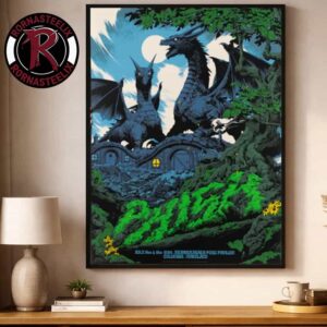 Phish Band Columbia 2026 Event Poster At Merriweather Post Pavilion On July 18 19 2026 Columbia Marryland Poster Decor Canvas