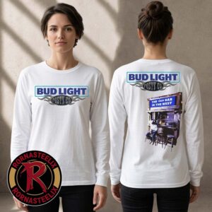 Post Malone x Bud Light White Long Sleeve T-Shirt Official Apparel