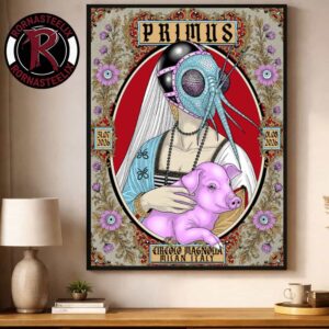 Primus Band Milan Italy 2026 Event Poster 2 Nights At Circolo Magnolia On July 31 and August 1 2026 Poster Decor Canvas