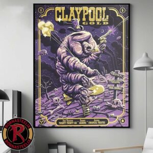 Primus Claypool Gold Creature Artwork Gig Poster At Arizona Financial Theatre Phoenix AZ June 30 2026