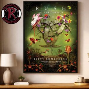 Rush Band At The Garden Event Poster Fifty Something 2026 At Madison Square Garden On July 28 30 And August 1 3 2026 Poster Decor Canvas