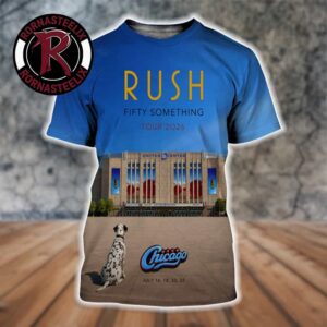 Rush Band Chicago Fifty Something Tour 2026 Venue Poster At United Center On July 16 18 20 22 2026 All Over Print Shirt