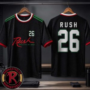 Rush Band Fifty Something Tour 2026 Exclusive Mexico For 18 And 20 June 2026 Football Jersey Apparel
