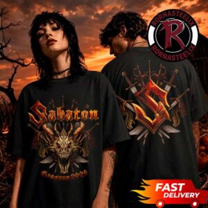 Sabaton Graspop 2026 Event Exclusive Tee Dragon Demon Unisex T Shirt Two Sided