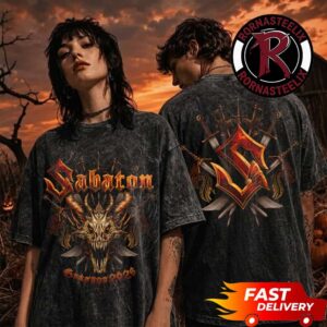 Sabaton Graspop 2026 Event Exclusive Tee Dragon Demon Washed T Shirt