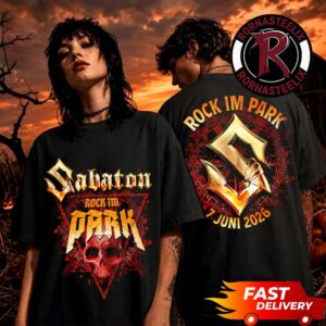 Sabaton Rock Im Park 2026 Event Exclusive Tee July 7 2026 Skull Head Unisex T Shirt Two Sided