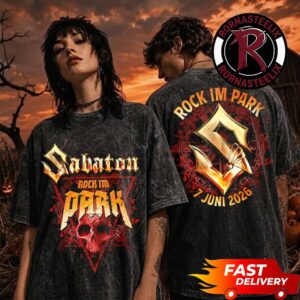 Sabaton Rock Im Park 2026 Event Exclusive Tee July 7 2026 Skull Head Washed T Shirt