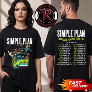 Simple Plan Bigger Than You Think Tour 2026 The Sequel Exclusive Tee Collab Scoopy Doo Tour Dates Unisex T Shirt Two Sided