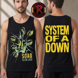 System Of A Down Cat Eyes Graphic 2026 European Stadium Tour Black Tank Top