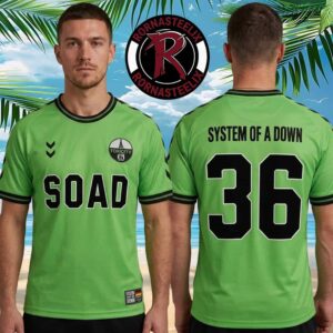 System Of A Down Dusseldorf Germany 2026 Exclusive Merch On July 10 2026 Hummel Toxicity Green Football Jersey