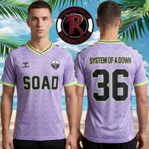System Of A Down European UK Stadium Tour 2026 Toxicity Album Anniversary London Merch At Tottenham Hotspur Stadium On July 13 15 2026 Football Jersey