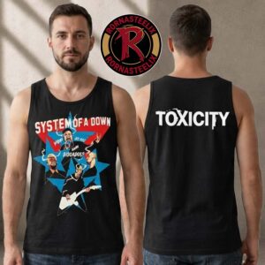 System Of A Down Toxicity Star Graphic 2026 European Stadium Tour Black Tank Top