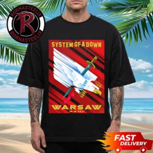 System Of A Down Warsaw 2026 Event Poster At PGE Narodowy On July 18 19 2026 Unisex T Shirt