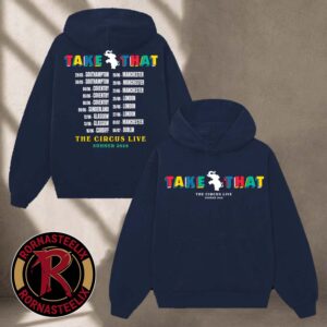 Take That The Circus Live 2026 Navy Hoodie Official Merchandise