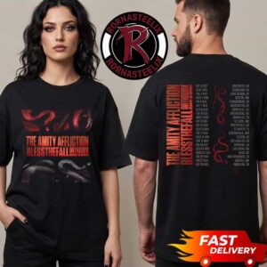 The Amity Affliction House Of Cards USA Tour 2026 Schedule Tour Dates Unisex T Shirt Two Sided