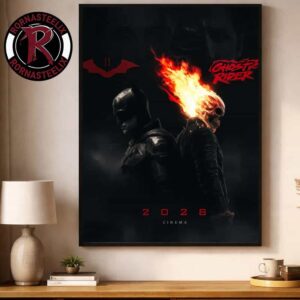 The Batman Part II x Ghost Rider 2028 Cinema Poster Decor Canvas