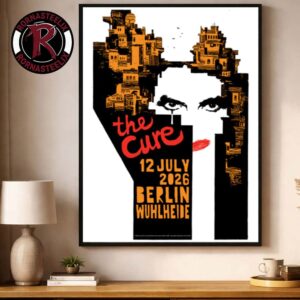 The Cure Berlin 2026 Event Poster Night 3 At Parkbuhne Wuhlheide Berlin On July 12 2026 Berlin Poster Decor Canvas