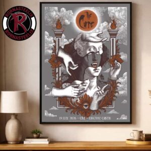 The Cure Romania 2026 Event Poster Show At Electric Castle Cluj Napoca On July 19 2026 Art By Brookesia Studio Poster Decor Canvas