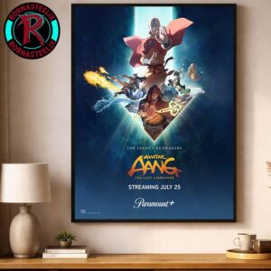 The First Official Poster For Avatar Aang The Last Airbender Releasing On Paramount+ On July 25 2026 Poster Canvas