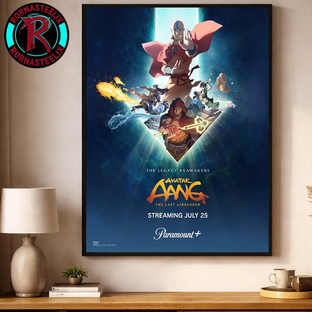 The First Official Poster For Avatar Aang The Last Airbender Releasing On Paramount+ On July 25 2026 Poster Canvas The First Official Poster For Avatar Aang The Last Airbender Releasing On Paramount+ On July 25 2026 Poster Canvas