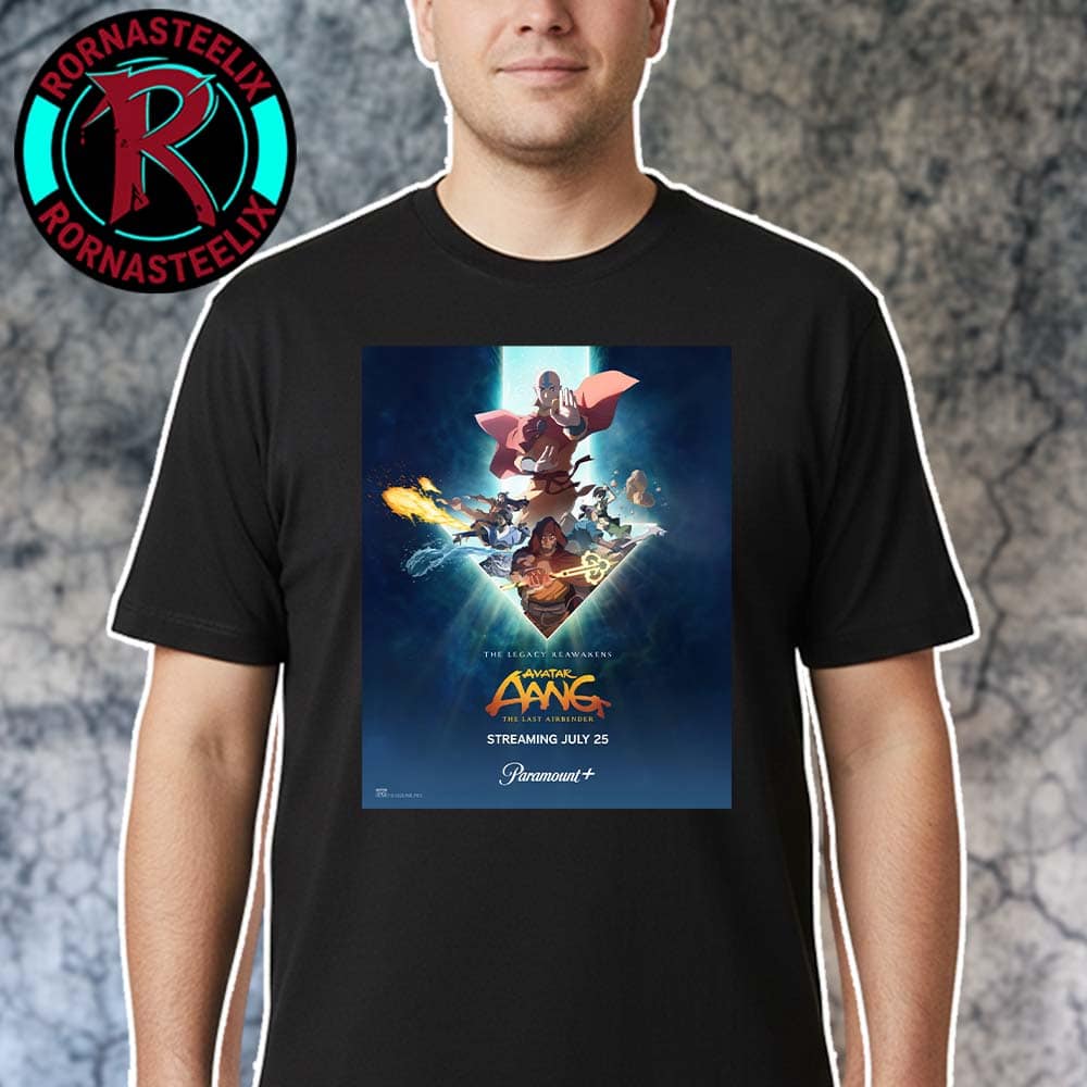 The First Official Poster For Avatar Aang The Last Airbender Releasing On Paramount+ On July 25 2026 Premium T-Shirt The First Official Poster For Avatar Aang The Last Airbender Releasing On Paramount+ On July 25 2026 Premium T-Shirt