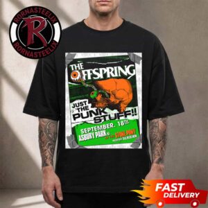 The Offspring New Jersey 2026 Venue Poster At Stone Pony Asbury Park NJ On September 18 2026 Just The Punk Stuff Unisex T Shirt