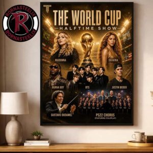 The World Cup Half Time Show Setlist Artis FIFA World Cup 2026 Final Poster Decor Canvas