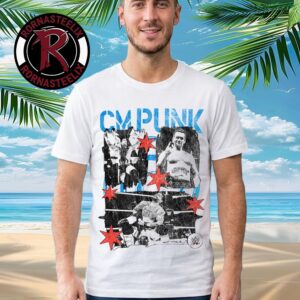 WWE 2026 Ripple Junction White CM Punk Grunge Graphic Unisex T Shirt