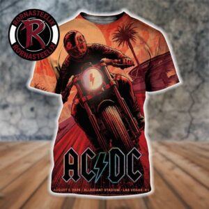 ACDC Las Vegas Pwr Up Tour 2026 Event Poster Sin City Pwrd Up At Allegiant Stadium On August 1 2026 North America All Over Print Shirt