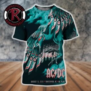 ACDC Pwr Up Tour 2026 Vancouver BC Concert Poster At BC Place On August 13 2026 All Over Print Shirt