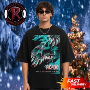 ACDC Pwr Up Tour 2026 Vancouver BC Concert Poster At BC Place On August 13 2026 Unisex T Shirt