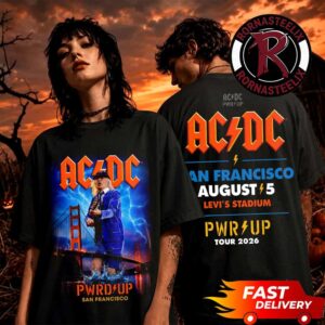ACDC Pwrd Up San Francisco CA 2026 Exclusive Tee At Levi’s Stadium On August 5 2026 Pwr Up Tour Unisex T Shirt Two Sided