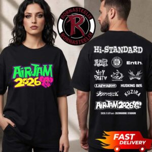 Air Jam 2026 Exclusive Tee Full Lineup On November 7 2026 At Zozomarine Stadium Japan Unisex T Shirt Two Sided