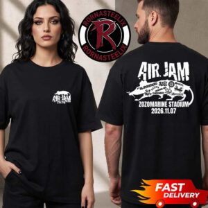 Air Jam 2026 Exclusive Tee Rat Logo Lineup On November 7 2026 At Zozomarine Stadium Japan Unisex T Shirt Two Sided