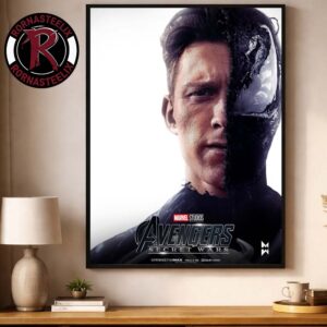 Avengers Secret Wars Marvel Studios Spider Man x Venom Fan Art Poster Decor Canvas