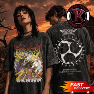Babymetal LuckyFes 26 Exclusive Merchandise Quick Dry Washed T Shirt