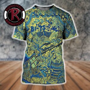 Billy Strings Charleston West Virginia Event Poster 2026 At Charleston Coliseum On August 4 2026 Art By Bobby Rosenstock All Over Print Shirt