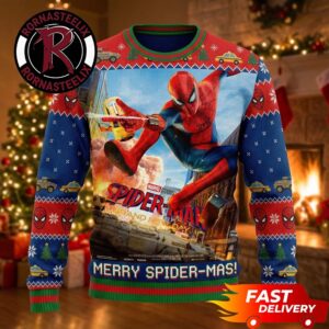 Brand New Day Merry Spider Mas Christmas Pattern Spider Man Ugly Sweater
