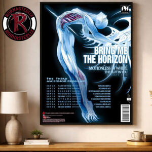 Bring Me The Horizon The Third Ascension Program Schedule Tour Dates North America September And October 2026 Poster Decor Canvas