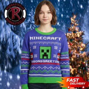 Creeper TNT Seasons Greetings Minecraft Ugly Sweater