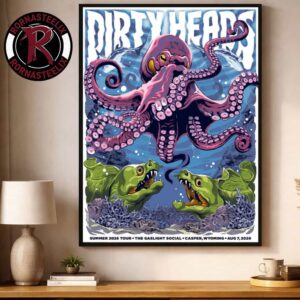 Dirty Heads Casper Wyoming Venue Poster 2026 At The Gaslight Social On August 7 2026 Summer 2026 Tour Poster Decor Canvas