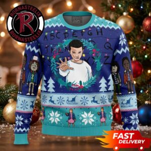 Eleven And Friends Main Characters Gift Stranger Things Ugly Sweater