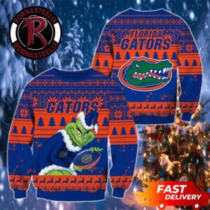 Florida Gators Grinch Fan Gift Christmas NCAA Ugly Sweater