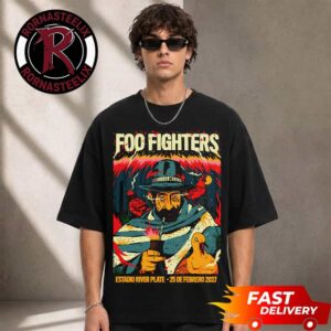 Foo Fighters Event Poster At Estadio River Plate On December 25 2026 Buenos Aires Argentina Unisex T Shirt