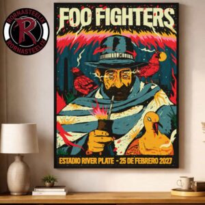 Foo Fighters Event Poster At Estadio River Plate On December 25 2027 Buenos Aires Argentina Poster Decor Canvas