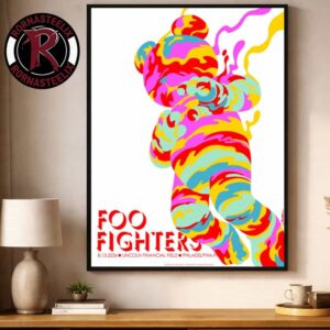 Foo Fighters Event Poster Philadelphia PA 2026 Show At Lincoln Financial Field On August 13 2026 Poster Decor Canvas