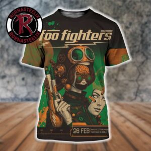 Foo Fighters Santiago 2027 Event Poster At Parque Estadio Nacional On February 28 2027 Chile All Over Print Shirt