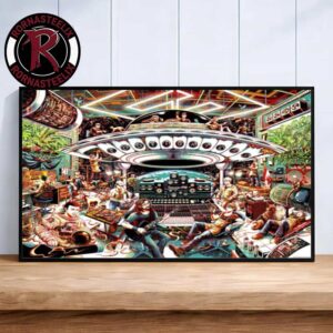 Foo Fighters Toronto ON 2026 Venue Poster At Rogers Stadium On August 4 2026 Toronto Canada Poster Decor Canvas